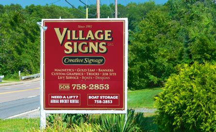 sign company danvers|Village Signs Inc..